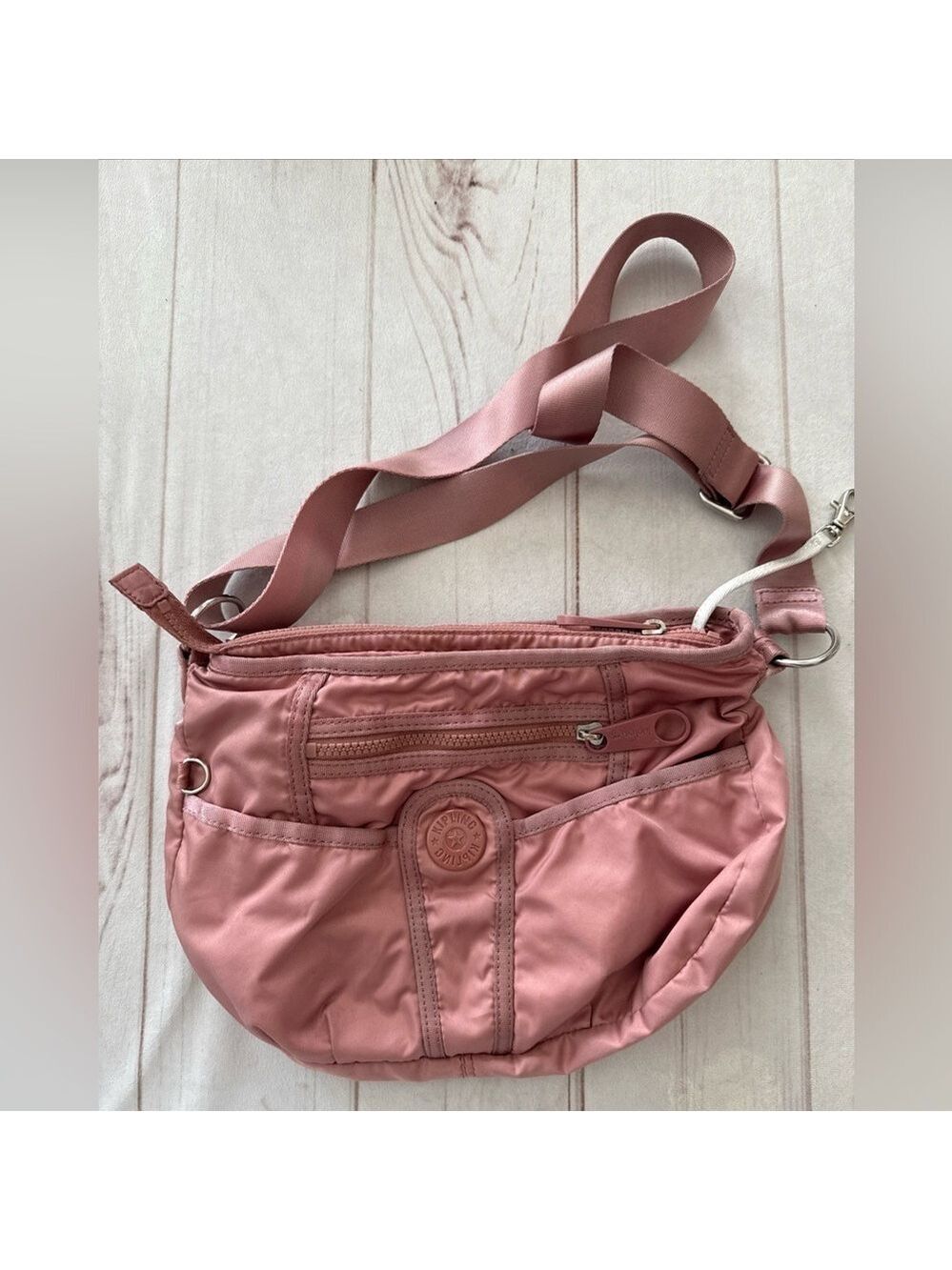 Kipling Dusty Rose Crossbody Bag Small lightweight Everyday Casual Purse Pink - Picture 6 of 16